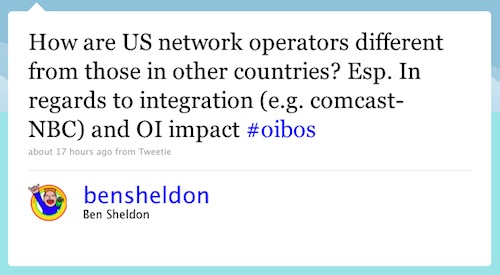 Twitter question about vertical integration