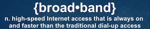 The FCC's definition of Broadband